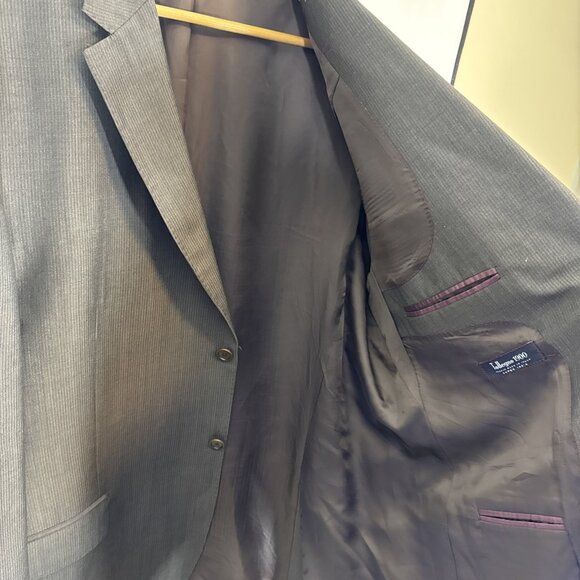 Pronto Uomo Couture Men 50 Gray Wool Sport Coat Blazer  Tollegno 1900 Super 100s - Picture 5 of 9